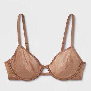 Auden Mesh Unlined Demi Bra